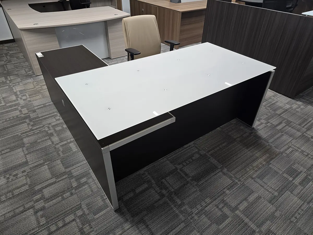 Corp Design Potenza L Shaped Executive Desk Espresso